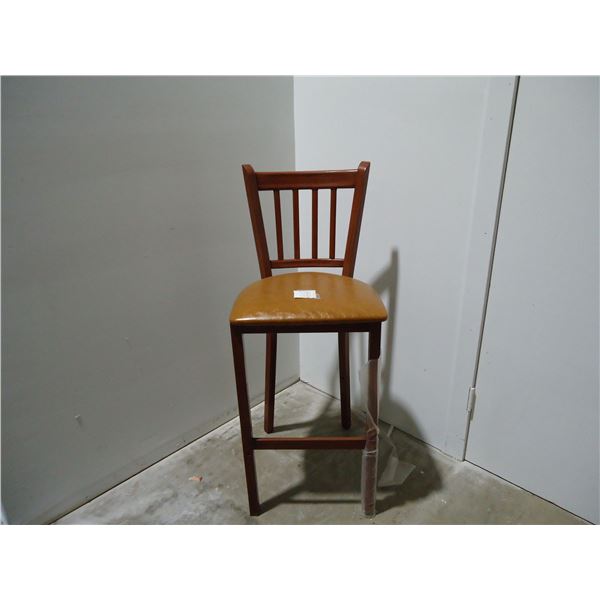 Metal frame bar height stool with vinyl cushion seat (sold as price per chair)