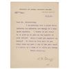 Image 1 : William Henry Bragg Typed Letter Signed on a High Speed Electron Problem (January 25, 1919)