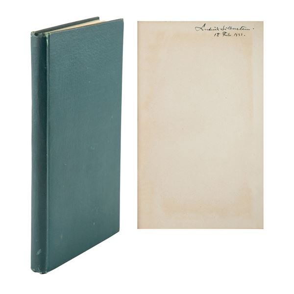 Ludwik Silberstein Signed 'Theory of General Relativity' Book, Handwritten Lecture Schedule, and Let