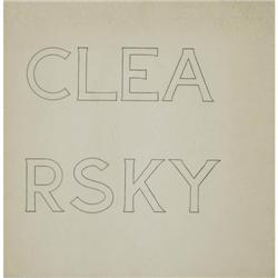 Bruce Nauman - "Clear Sky" book