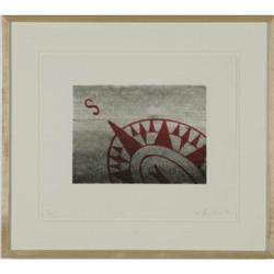 Ed Ruscha - "South" lithograph California