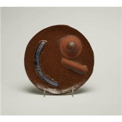 JB Blunk - Slip glazed earthenware plate w