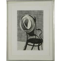 David Hockney - Untitled (Hat on Chair)