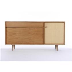 Milo Baughman - Credenza with Seagrass fro