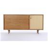 Image 1 : Milo Baughman - Credenza with Seagrass fro