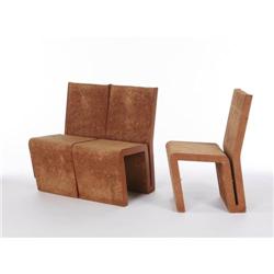 Frank Gehry - "Easy Edges" group of 3 chai