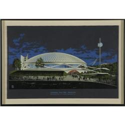 Carlos Diniz - Print of Welton Becket's GE