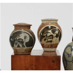 Philip Cornelius - Pair of stoneware lidde