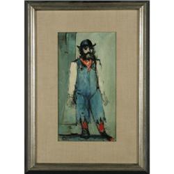 Edward Ewing - "Frontier Trapper Oregon" a