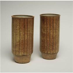 Brent Bennett - Pair of cylinder vases