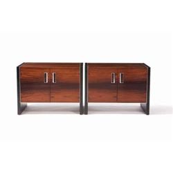 Bob Baron - Pair of Rosewood nightstands