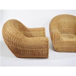 Michael Taylor - Pair of oversized lounge