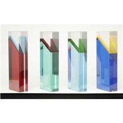 Vasa Mihich - Acrylic sculpture (4 towers)