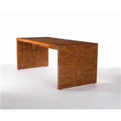 Milo Baughman - Burled wood console