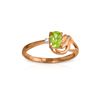 Image 1 : Genuine 0.46 ctw Peridot & Diamond Ring 14KT Rose Gold - REF-30F6Z