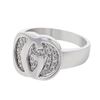 Image 1 : Natural 0.31 CTW Diamond Ring W=11MM 18K Gold - REF-95K4R