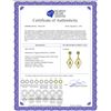 Image 2 : Genuine 2.4 ctw Peridot Earrings 14KT Yellow Gold - REF-39P3H