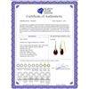Image 2 : Genuine 8.06 ctw Ruby & Diamond Earrings 14KT Yellow Gold - REF-60Y3F
