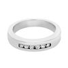 Image 1 : Natural 0.24 CTW Diamond Band Ring Platinum - REF-144K2R