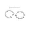 Image 3 : 1.87 CTW White Round Diamond Hoop Earring 14K White Gold - REF-181V8T