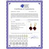 Image 2 : Genuine 30.5 ctw Ruby Earrings 14KT Yellow Gold - REF-44T4A