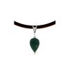 Image 1 : Genuine 13.01 ctw Emerald & Diamond Necklace 14KT White Gold - REF-42H4X