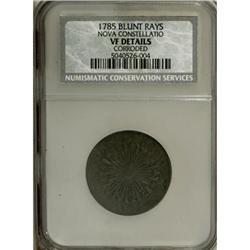 1785 COPPER Nova Constellatio Copper, Blunt Rays VF20
