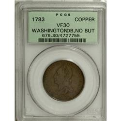 1783 1C Washington & Independence Cent, Draped Bust, No