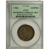 1783 1C Washington & Independence Cent, Draped Bust, No