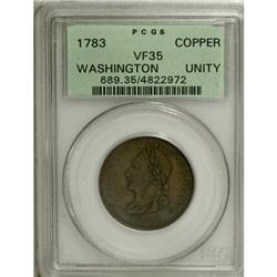 1783 1C Washington Unity States Cent VF35 PCGS