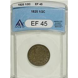 1825 1/2 C XF45 ANACS