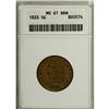 Image 1 : 1833 1/2 C Brown MS61 ANACS