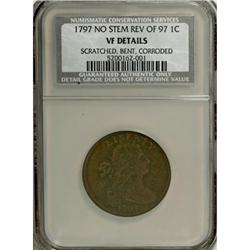 1797 1C Reverse of 1797, No Stems XF40 CSN