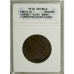 1807/6 1C Large 7 VF20 ANACS