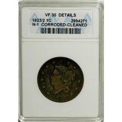 1823/2 1C VF30 ANACS