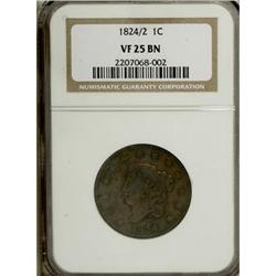 1824/2 1C VF25 NGC
