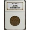 Image 1 : 1857 1C Small Date Brown MS63 NGC