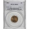 Image 1 : 1861 1C MS63 PCGS