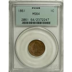 1861 1C MS64 PCGS