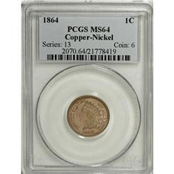 1864 1C Copper-Nickel MS64 PCGS