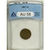 Image 1 : 1867 1C AU58 ANACS
