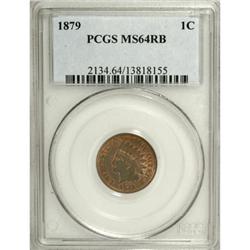 1879 1C Red and Brown MS64 PCGS