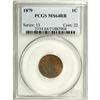 Image 1 : 1879 1C Red and Brown MS64 PCGS