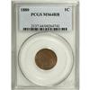 Image 1 : 1880 1C Red and Brown MS64 PCGS