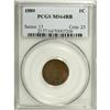 Image 1 : 1880 1C Red and Brown MS64 PCGS
