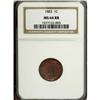 Image 1 : 1883 1C Red and Brown MS64 NGC
