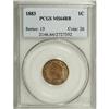 Image 3 : 1883 1C Red and Brown MS64 PCGS