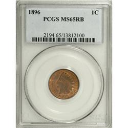 1896 1C Red and Brown MS65 PCGS