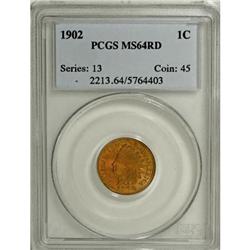 1902 1C Red MS64 PCGS