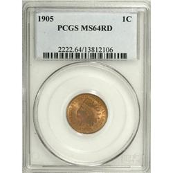 1905 1C Red MS64 PCGS